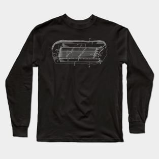 Water Jet Propelled Vintage Patent Hand Drawing Long Sleeve T-Shirt